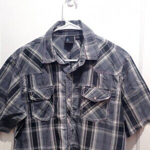 Burnside Short Sleeve Button Shirt - Large Youth/Small Woman - See Measurements